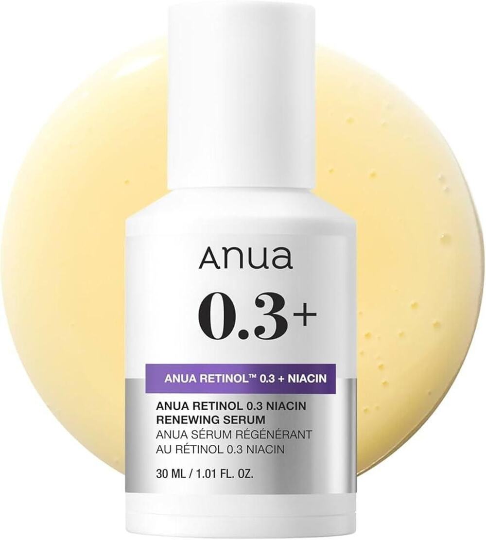 Anua Retinol Serum, 0.3% Retinol, 5% Niacinamide, Korean Skincare, 1.01 fl oz